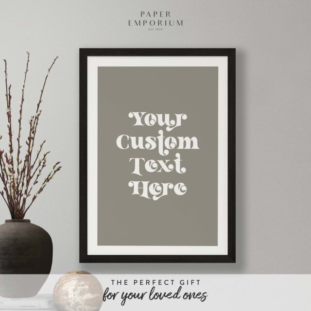 Custom Text Print - Colour Home, Kitchen, Bathroom Decor, Modern Typography, Bedroom Print, Poster, Boho Colours #272 - image 1