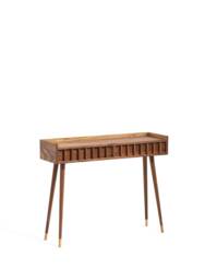 Handmade Walnut Console Hallway Table, Mid Century Modern Entryway