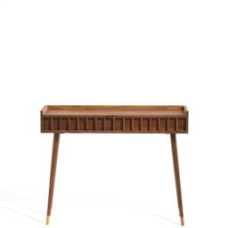 Handmade Walnut Console Hallway Table, Mid Century Modern Entryway - thumbnail 2