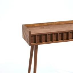 Handmade Walnut Console Hallway Table, Mid Century Modern Entryway - thumbnail 3