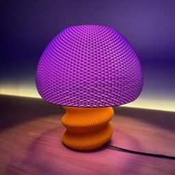 Musho Table Lamp, Modern Ripple Mesh Solid Contemporary 3D Printed Lighting - thumbnail 1