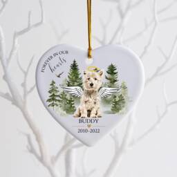 West Highland White Terrier, Dog Loss Gift, Pet Memorial Gift For Christmas, Keepsake Lover, Custom Ornament, Passed Away - thumbnail 2