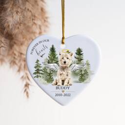 West Highland White Terrier, Dog Loss Gift, Pet Memorial Gift For Christmas, Keepsake Lover, Custom Ornament, Passed Away - thumbnail 3