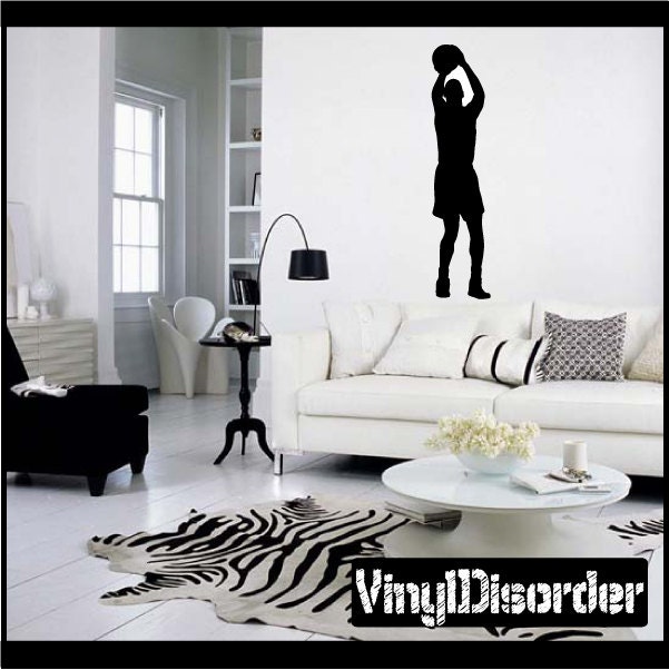 Basketball Vinyl Wall Decal Or Car Sticker - Basketballst002Et - image 1