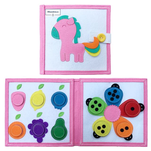 Handmade Quiet Book - Quietbook - Colour Pony - image 1