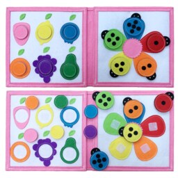 Handmade Quiet Book - Quietbook - Colour Pony - thumbnail 2