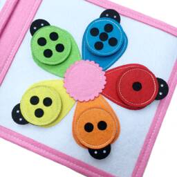 Handmade Quiet Book - Quietbook - Colour Pony - thumbnail 3