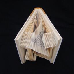 N Monogram Letters Alphabets Characters Folded-Book Art Sculpture - thumbnail 3