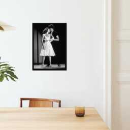 Vintage Dirty Dancing Print, Patrick Swayze & Jennifer Grey 1987, Fine Art Photography Wall Art, Museum Quality, Black White Print - thumbnail 2