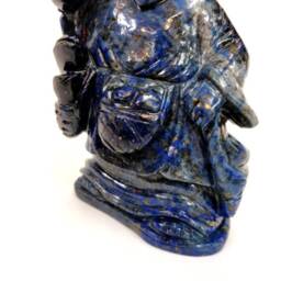 Lapis Chinese Old Fisherman Buddha, Man Statue, Buddha Figurines, Lapis Lazuli Home Decoration, Christmas Gift - thumbnail 4