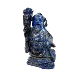Lapis Chinese Old Fisherman Buddha, Man Statue, Buddha Figurines, Lapis Lazuli Home Decoration, Christmas Gift - thumbnail 1