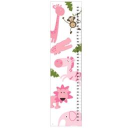 Personalized Safari Adventure For Girls Growth Chart, Kids Wall Decor - thumbnail 2