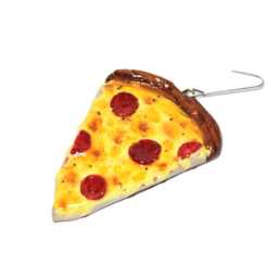 Pizza Ornament - Cheesy Pepperoni Christmas Decor - thumbnail 3