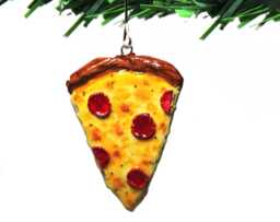 Pizza Ornament - Cheesy Pepperoni Christmas Decor