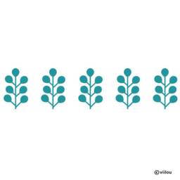 Wall Stickers Plants Border Decals Ornaments Tattoos Flowers Pictures Plants Illustration Floral Motifs Pattern 01 - thumbnail 3