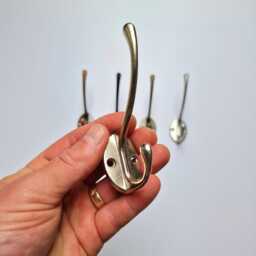 Coat Rack Replacement Hooks Black, Silver, Bronze, Copper, Chrome - thumbnail 3