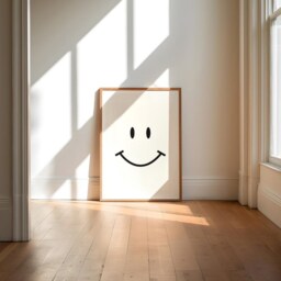 Retro Style Print, Smile Face, Colourful Kids Decor, Cool Happy Poster, Positive Teen Prints, Boys Bedroom Decor - thumbnail 2