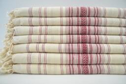 Turkish Towel, Burgundy Towel, 37x70, Peshtemal, Handmade Towel, Towel, Beach Towel, Turkish Bath Towel, Bohemian Towel, Pool Towel, B6-Artemis