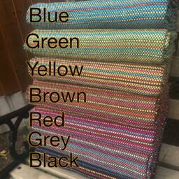 Recycled Cotton Portuguese Blanket - Durable Woven Sofa Cover Throw Boho Bedspread Sustainable Modern Traditional Home Decor - thumbnail 2