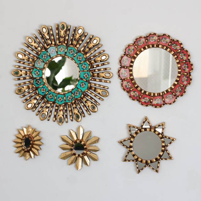 "Peruvian Mirrors ""Turquoise Star" - image 1