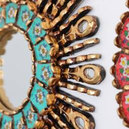 "Peruvian Mirrors ""Turquoise Star" - thumbnail 3