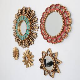 "Peruvian Mirrors ""Turquoise Star" - thumbnail 2