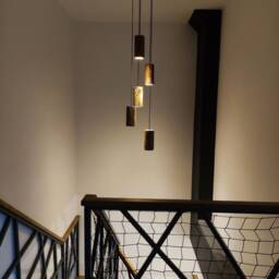 Bedside Pendant Light, Natural Lightings Lamp Shade Handmade, Kitchen Island Flush Mount Ceiling Light - thumbnail 3