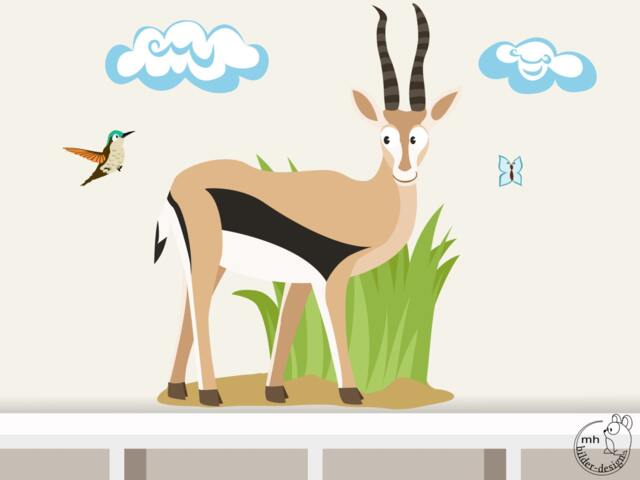 "Wall Sticker ""Thomson Gazelle" - image 1