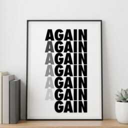 Motivational Typographic Print Wall Art - thumbnail 3