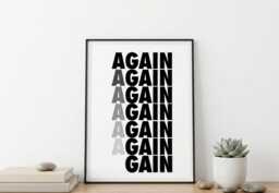 Motivational Typographic Print Wall Art - thumbnail 1