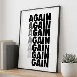 Motivational Typographic Print Wall Art - thumbnail 2