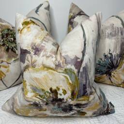 Floral Cushion Cover Pillow Prestigious Textiles Designer Fabric Multicoloured Made in UK Double Sided - thumbnail 4