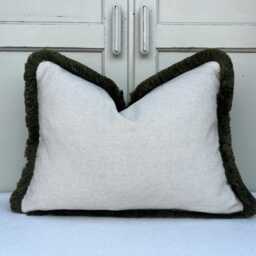 Cushions Made in Fermoie Ruffle Blue Green Cotton Decorative Sofa Throw Pillow Cover - thumbnail 4