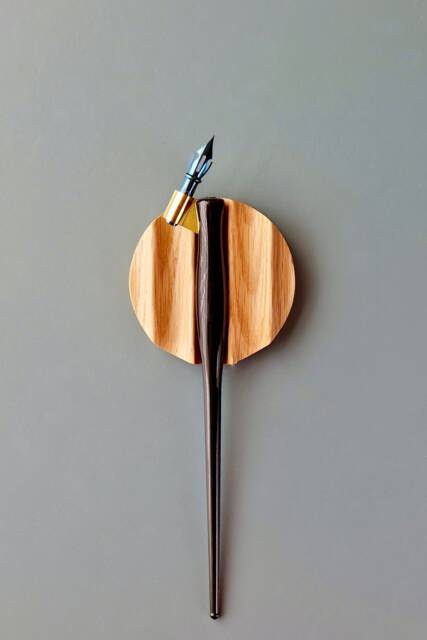 Handcrafted Wooden Pen Rest Minimalist Desk Accessory - image 1