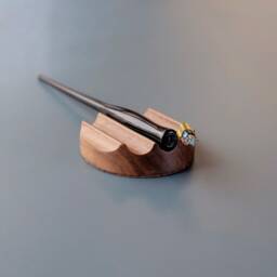 Handcrafted Wooden Pen Rest Minimalist Desk Accessory - thumbnail 4