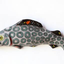 Ceramic Fish Wall Decor, Handmade Art, Fisherman Gift, Home Made To Order - thumbnail 2