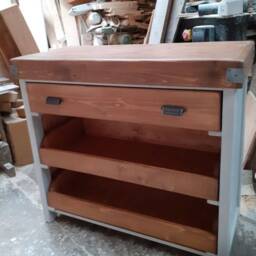 Butchers Block Style Kitchen Island - thumbnail 2