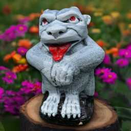 Stone Gargoyle Statue Concrete Monster Sculpture Cement Guardian Figurine Garden Animal Decoration Halloween Ornament Lover Gift - thumbnail 1
