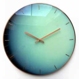 Uranus Planet Clock, Wall Glow in The Dark, Oversized Clock, Space Decor, Glass Wall Unusual Elegant Big Clock - thumbnail 3