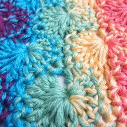 Rainbow Baby Blanket - Crochet Handmade By Rockinlola - thumbnail 3