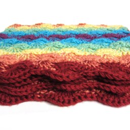 Rainbow Baby Blanket - Crochet Handmade By Rockinlola - thumbnail 2