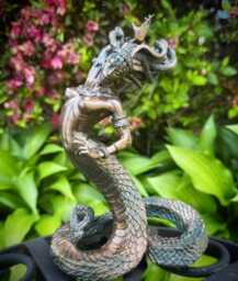 Medusa Statue, Half Scale Resin Sculpture -. Mythological Creature Figurine - Myths & Legends Character Statue Fantasy Art Lover Gift - thumbnail 1