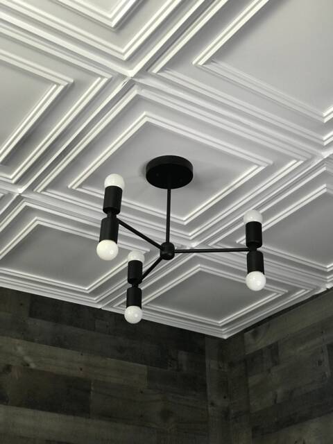 Evander Modern Sputnik 6 Light Mid Century Industrial Ceiling Chandelier - image 1