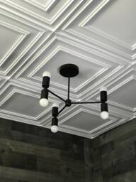 Evander Modern Sputnik 6 Light Mid Century Industrial Ceiling Chandelier - thumbnail 1