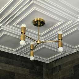 Evander Modern Sputnik 6 Light Mid Century Industrial Ceiling Chandelier - thumbnail 3