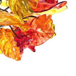 Floral Resin Pendant Lighting Modern Warm Color Chandelier - thumbnail 4