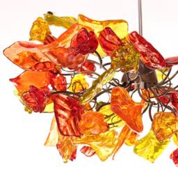 Floral Resin Pendant Lighting Modern Warm Color Chandelier - thumbnail 2