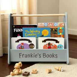 Personalised Kids Bookcase - Custom Engraved Children's Book Storage - thumbnail 4