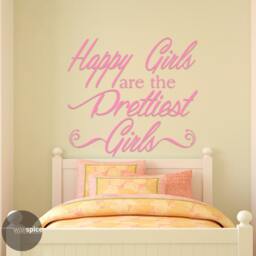 Happy Girls Are The Prettiest Vinyl Wall Decal Sticker - thumbnail 3