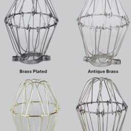 Vintage Industrial Cage Light - Machine Age Pendant Trouble Lamp - thumbnail 4